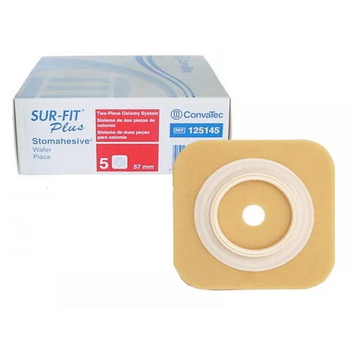 Convatec 125145 Sur-Fit Plus Stomahesive Full Wafer-57Mm (Pack Of 5)